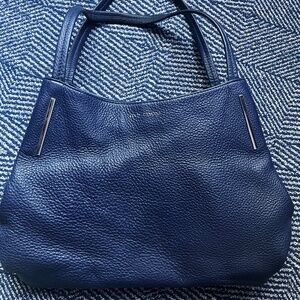 Vince Camuto Navy Leather Tote